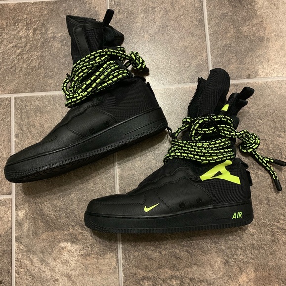 sf air force 1 high black volt